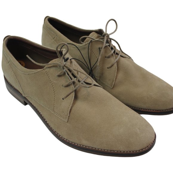 Parker & Sky Other - Parker & Sky Dress Shoes Beige Tan Cow Leather Oxford Lace Up Mens Size 12 M NEW